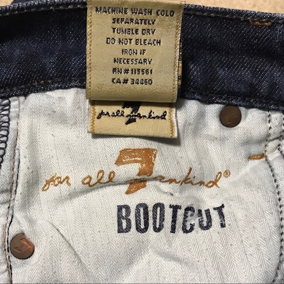 7FAMK Boot Cut Denim Jeans - Picture 6 of 7